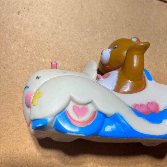 American Greetings AGC Tenderheart 80’s Brown Care Bear Rubber car Toy Vtg - Picture 11 of 16